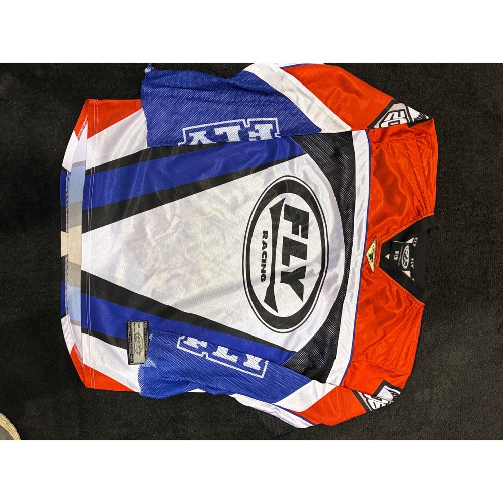 Fly Racing Motocross Jersey XL Red White Blue Long Sleeve BMX MTB Gear